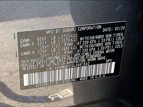 Used 2020 Subaru Ascent Limited w/ Technology Package image 38