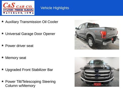 Used 2017 Ford F150 Lariat w/ Equipment Group 502A Luxury image 13