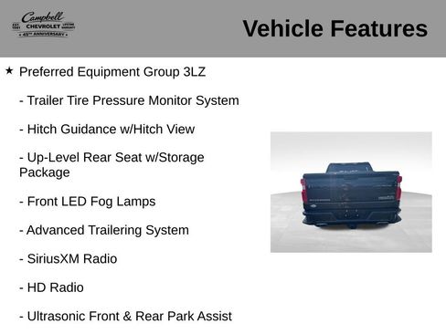 Used 2019 Chevrolet Silverado 1500 High Country w/ Trailer Camera Package AWD/4WD image 31
