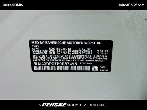 Used 2023 BMW X3 sDrive30i w/ M Sport Package RWD image 15
