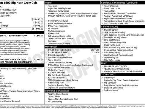 New 2026 RAM 1500 Big Horn AWD/4WD image 5