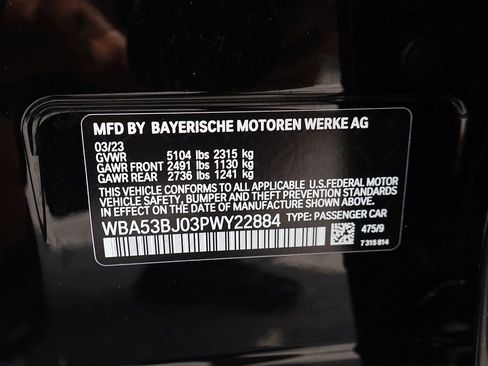 Used 2023 BMW 540i w/ M Sport Package RWD image 61