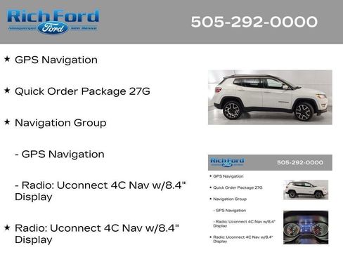 Used 2018 Jeep Compass Limited w/ Navigation Group AWD/4WD image 14