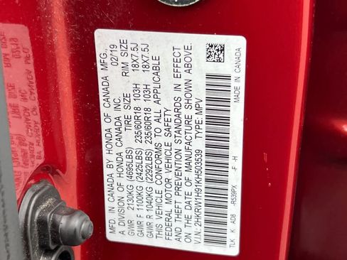 Used 2019 Honda CR-V Touring image 35