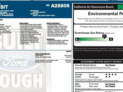 Used 2025 Ford Transit 250 148 Medium Roof Extended AWD w/ Load Area Protection Package image 2