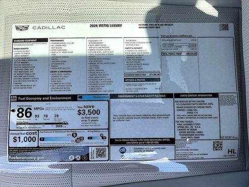 New 2026 Cadillac Vistiq Luxury image 14