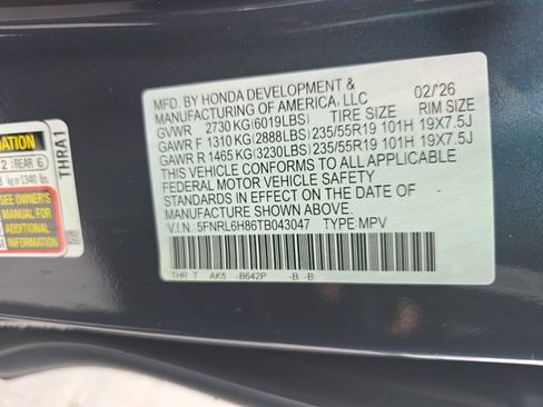 New 2026 Honda Odyssey Touring image 37