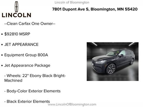 Certified 2025 Lincoln Aviator Black Label w/ Jet Appearance Package image 5