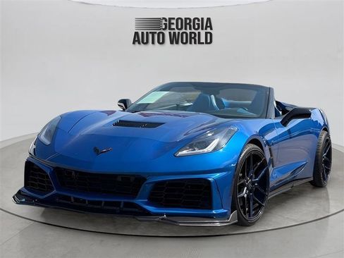 Used 2016 Chevrolet Corvette Stingray Convertible w/ Carbon Flash Badge Package RWD image 10
