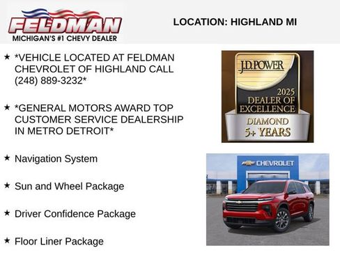 New 2026 Chevrolet Traverse LT w/ Sun and Wheel Package image 3