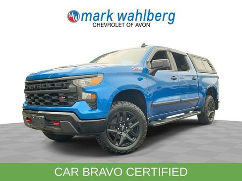 Certified 2022 Chevrolet Silverado 1500 Custom Trail Boss w/ LPO, Dark Essentials Package AWD/4WD image 1