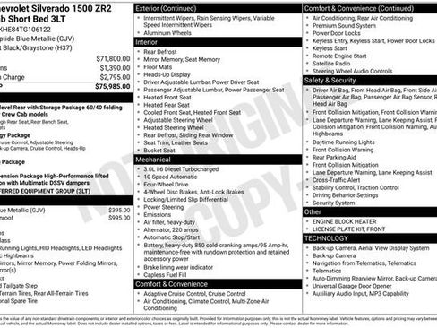 Used 2026 Chevrolet Silverado 1500 ZR2 AWD/4WD image 15