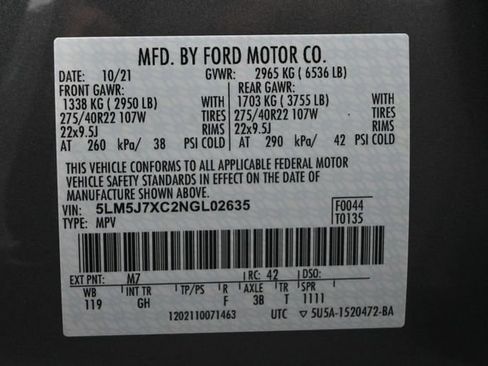 Certified 2022 Lincoln Aviator Reserve w/ Equipment Group 201A AWD/4WD image 35