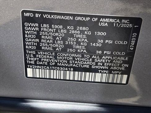 Used 2026 Volkswagen Atlas SE AWD/4WD image 24