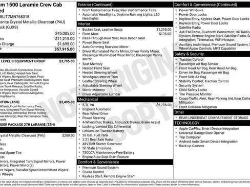 Used 2021 RAM 1500 Laramie RWD image 2