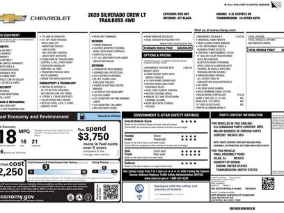 Certified 2020 Chevrolet Silverado 1500 LT Trail Boss
