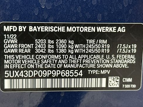 Used 2023 BMW X3 sDrive30i w/ Convenience Package RWD image 12