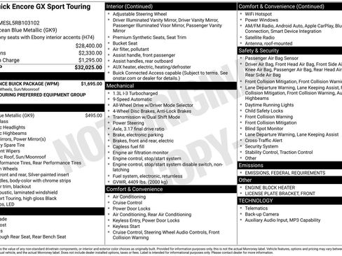 Used 2024 Buick Encore GX Sport Touring w/ Experience Buick Package image 50