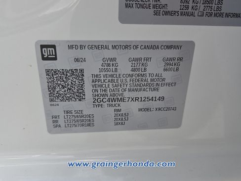 Used 2024 Chevrolet Silverado 2500 Custom w/ Custom Value Package RWD image 14