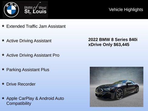 Used 2022 BMW 840i xDrive Convertible AWD/4WD image 16