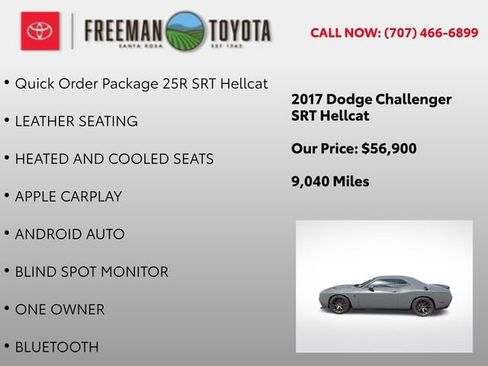 Used 2017 Dodge Challenger SRT Hellcat RWD image 5
