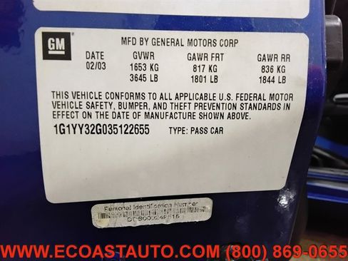 Used 2003 Chevrolet Corvette Convertible w/ Preferred Equipment Group1 image 15