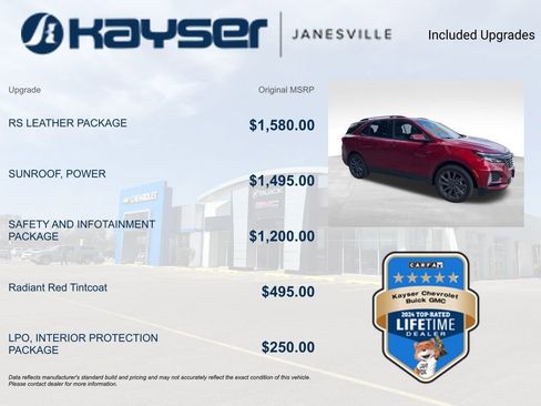 Certified 2024 Chevrolet Equinox RS w/ RS Leather Package FWD image 2