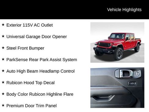 New 2026 Jeep Gladiator Rubicon AWD/4WD image 14