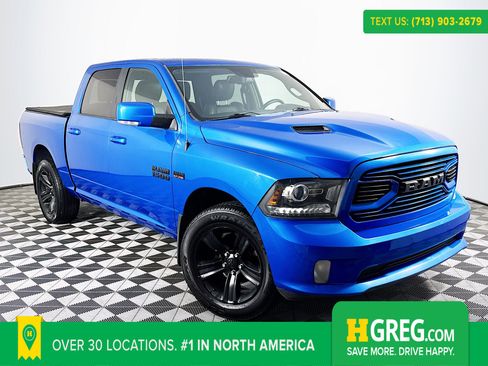 Used 2018 RAM 1500 Sport w/ Hydro Blue Sport Package image 1