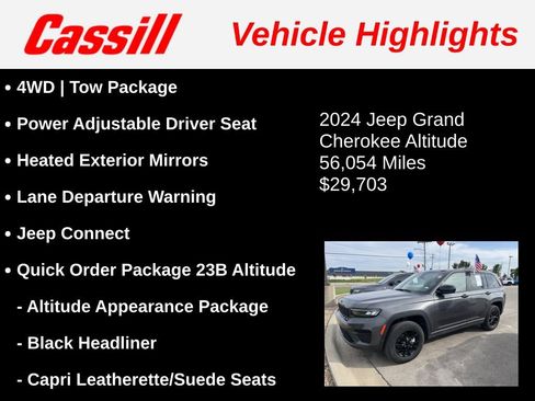 Used 2024 Jeep Grand Cherokee Altitude AWD/4WD image 3