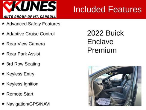Used 2022 Buick Enclave Premium w/ Surround and Sites Package image 3