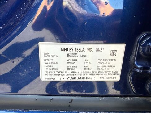 Used 2021 Tesla Model S Plaid AWD/4WD image 34