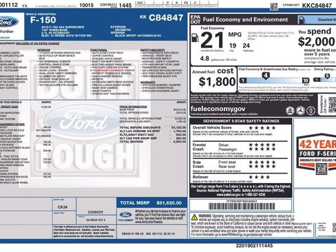 Used 2019 Ford F150 XLT w/ Equipment Group 302A Luxury image 13