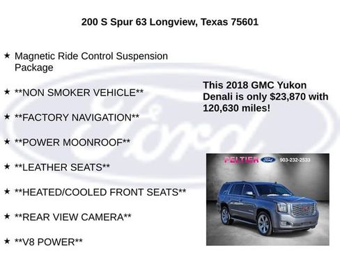 Used 2018 GMC Yukon Denali w/ Open Road Package image 25