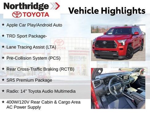 Certified 2025 Toyota Sequoia SR5 w/ TRD Sport Package image 2