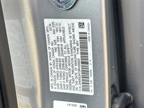 Certified 2024 Honda CR-V EX-L image 35