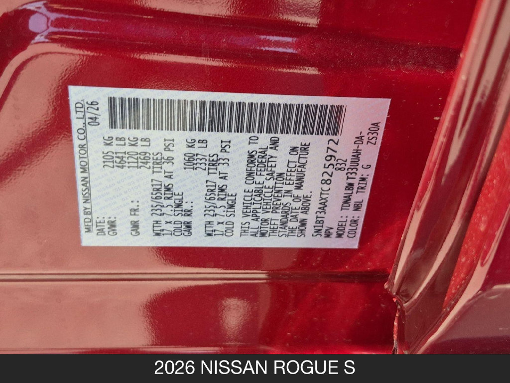 New 2026 Nissan Rogue S FWD image 25