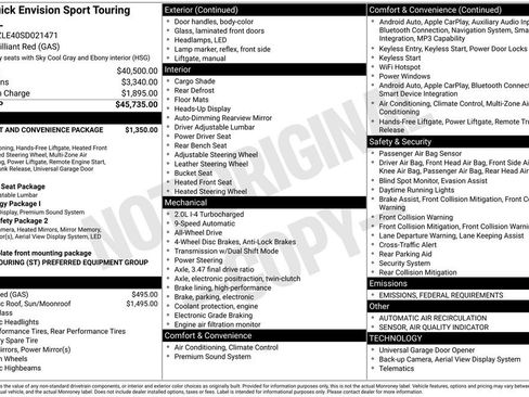 New 2025 Buick Envision Sport Touring image 38