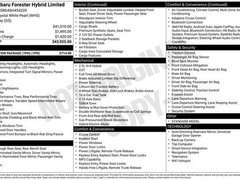 New 2025 Subaru Forester Limited w/ Protection Package (1PH) image 5