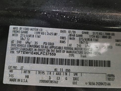 Used 2020 Ford F150 Lariat w/ Equipment Group 502A Luxury image 33