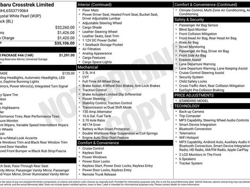 Certified 2025 Subaru Crosstrek 2.5i Limited w/ Popular Package #4A AWD/4WD image 7
