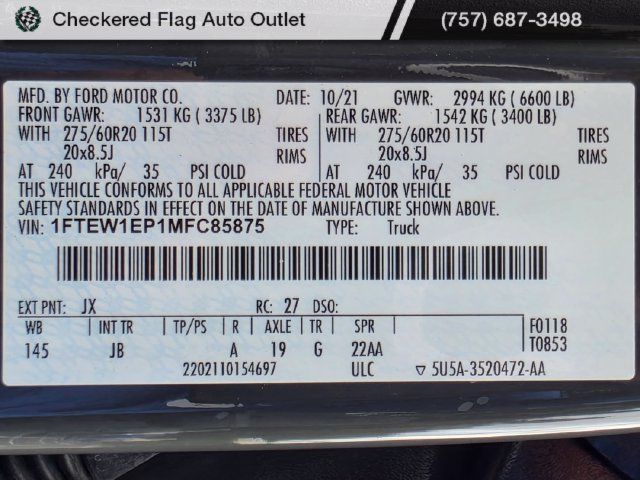 Used 2021 Ford F150 XL w/ STX Appearance Package AWD/4WD image 20