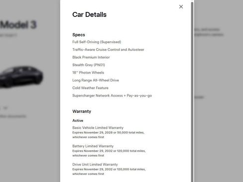 Used 2024 Tesla Model 3 Long Range AWD/4WD image 3