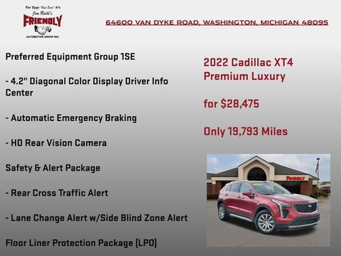 Used 2022 Cadillac XT4 Premium Luxury w/ Driver Awareness Package AWD/4WD image 10