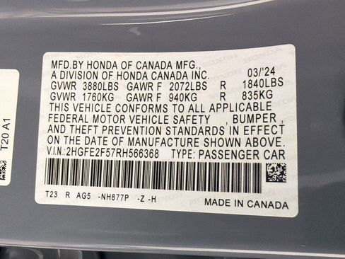 Used 2024 Honda Civic Sport image 16