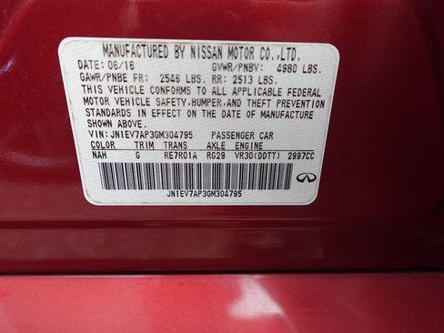 Used 2016 INFINITI Q50 3.0t Premium w/ 3.0T Premium Plus Package RWD image 17