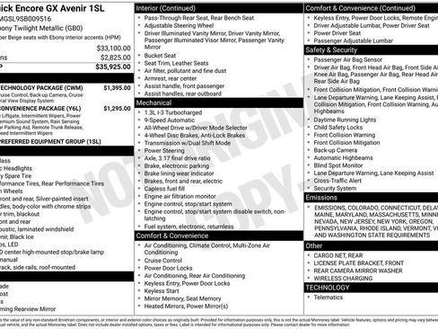 Used 2025 Buick Encore GX Avenir w/ Avenir Technology Package image 6