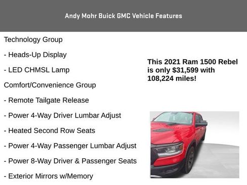 Used 2021 RAM 1500 Rebel w/ Level 2 Equipment Group image 10