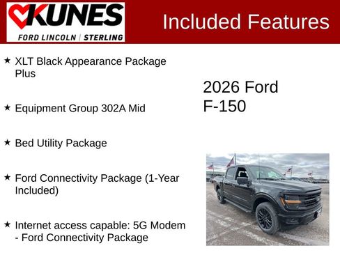 New 2026 Ford F150 XLT w/ Equipment Group 302A MID image 4