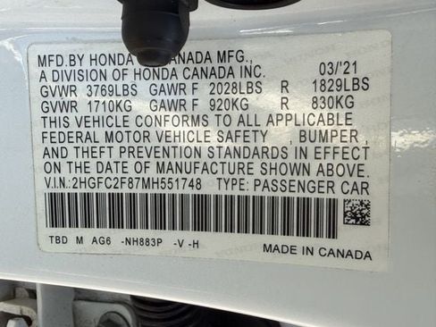 Used 2021 Honda Civic Sport image 24